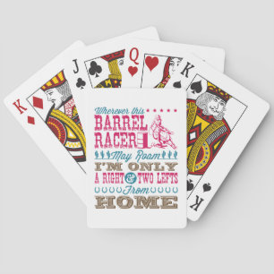 Wo immer dieser Barrel Racer kann Roam Barrel Raci Spielkarten