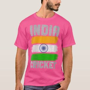 Wo India Cricket Cricketer Fan Batsmen Indianerfla T-Shirt
