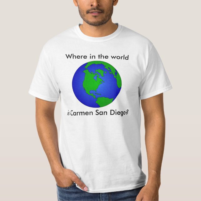 Wo ist Carmen San Diego? Shirt (Vorderseite)