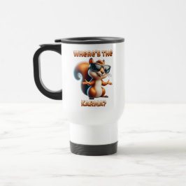 Wo ist das Karma-Funny-Eichhörnchen in Schatten? Reisebecher