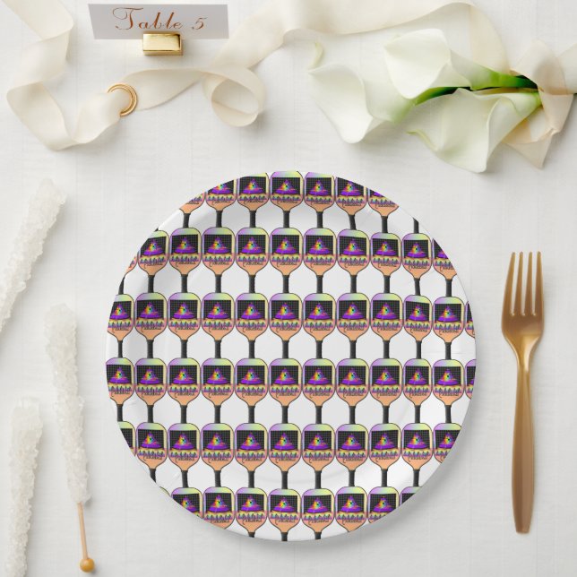 Wo ist das Pickleball? Pappteller (Hochzeit)