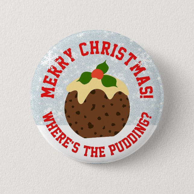 Wo ist das Pudding? Button (Vorderseite)