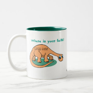 Wo ist dein Glaube? Anpassen Zweifarbige Tasse