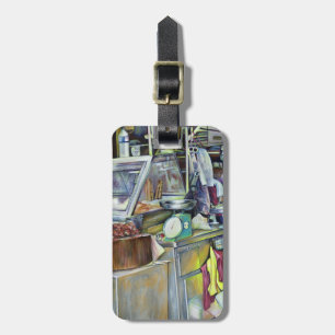 Wo ist der Fischkopf Curry? Singapur Gepäckanhänger