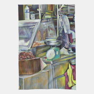 Wo ist der Fischkopf Curry?Singapur Geschirrtuch