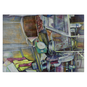 Wo ist der Fischkopf Curry?Singapur Schneidebrett