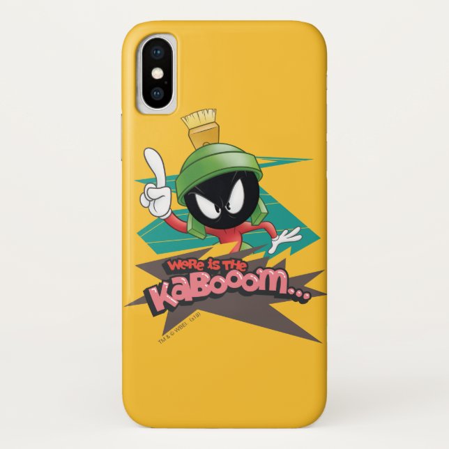 "Wo ist der Kaboom?" MARVIN THE MARTIAN™ Points Case-Mate iPhone Hülle (Rückseite)