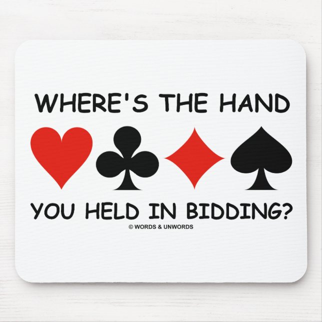 Wo ist die Hand, die du im Gebot gehalten hast? Mousepad (Vorne)