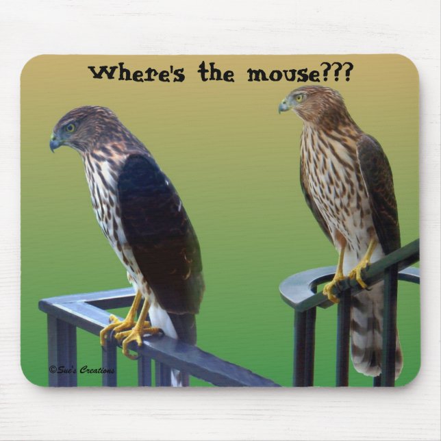 "Wo ist die Maus???" Falken Mousepad (Vorne)