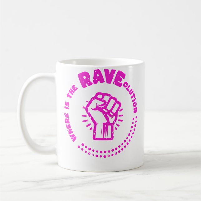 Wo ist die Raveolution Electro Musik Kaffeetasse (Links)