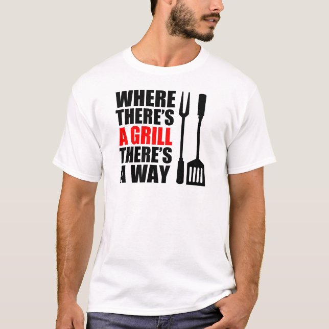 Wo ist ein Grill? T-Shirt (Vorderseite)