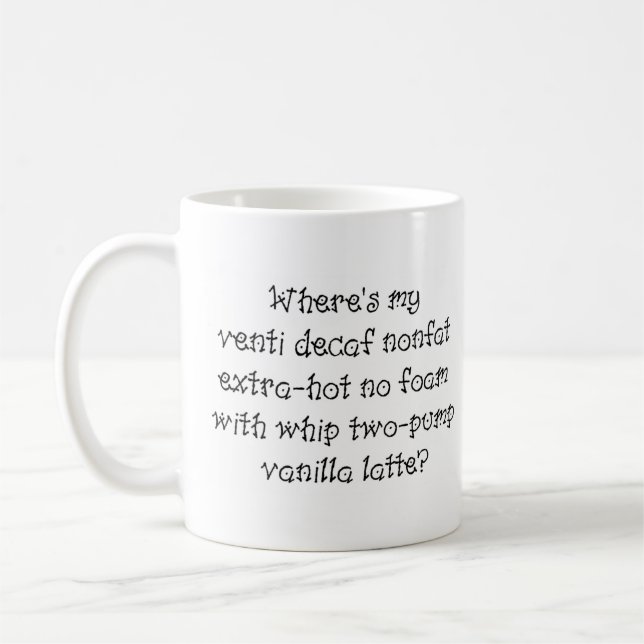 Wo ist mein 10-Zehntel? Kaffeetasse (Links)