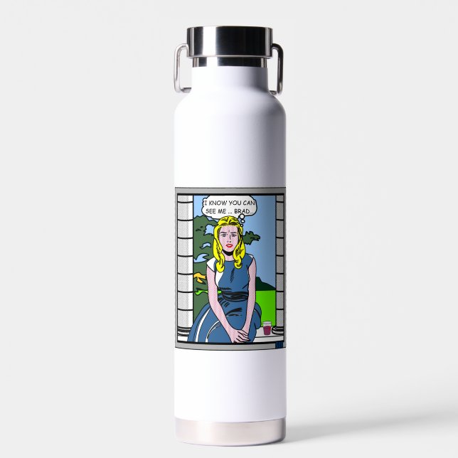 Wo ist mein Cabeceo? Käse Louise Trinkflasche (Vorne)