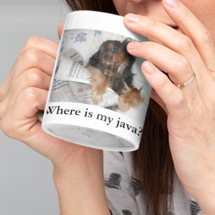 Wo ist mein Java? Cavalier King Charles Spaniel Kaffeetasse