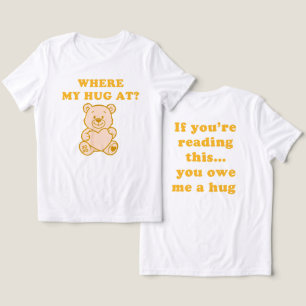 Wo ist mein Umarmung – Gelber Retro-Teddybär Lusti Tri-Blend Shirt