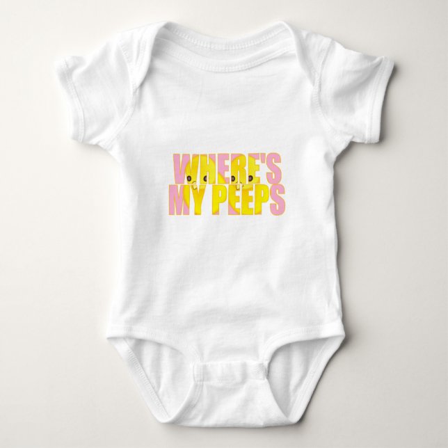 Wo ist meine Blicke? Baby Strampler (Vorderseite)