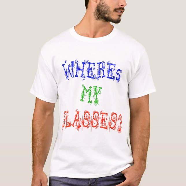 Wo ist meine Brille? T-Shirt (Vorderseite)