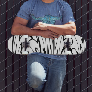 Wo Kunst Schwarz und Weiß denkt Skateboard