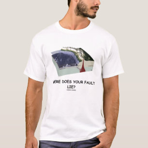 Wo liegen Sie Störung? (Geologie-Spaß) T-Shirt
