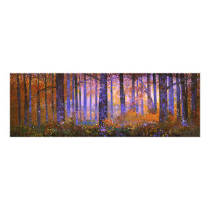 Wo Magie sich verbirgt - Weite Waldlandschaft Fotodruck