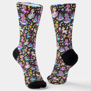 Wo man coole Socken kauft 00379 Einhorn-Themen-Soc