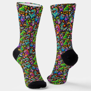 Wo man coole Socken kauft 00381 Dinosour-Socken