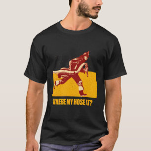 Wo mein Haus am Feuerwehrfeuer-Spaß Feuermembran T-Shirt