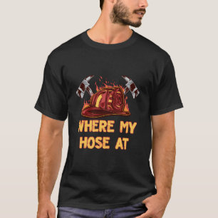 Wo mein Haus am lustigen Feuerwehrmann Spaß Feuerw T-Shirt