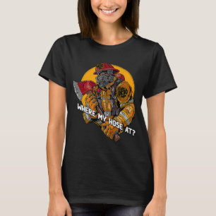 Wo mein Haus auf Feuerwehrmann Spaß Feuermelder Me T-Shirt