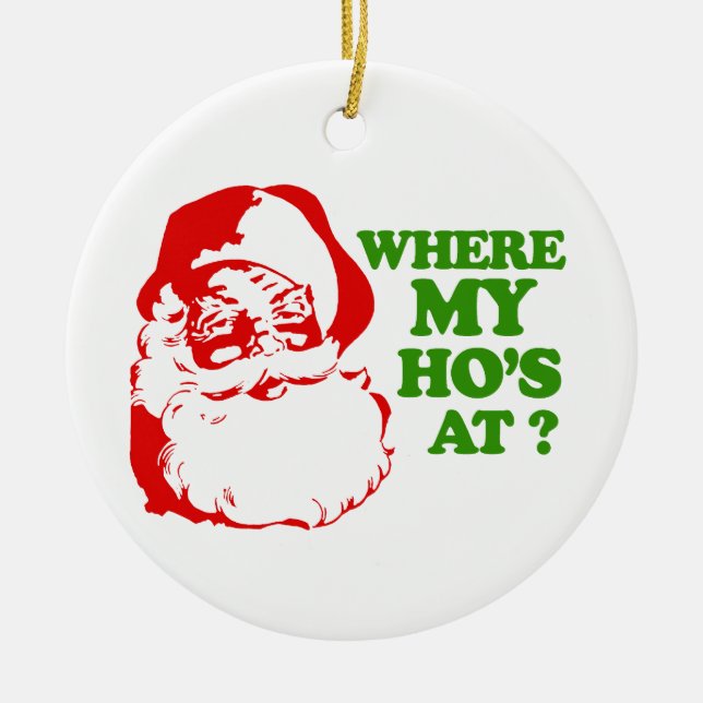 Wo mein Hos bei 2 Keramik Ornament (Vorne)