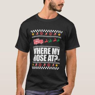 WO MEIN HOSE AM Funny Fireman Ugly Weihnachten Swe T-Shirt