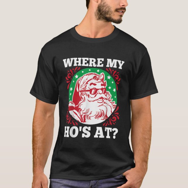 Wo meine Ferien an Weihnachten T-Shirt (Vorderseite)