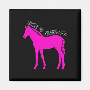Wo meine Ponys auf sonnigen Pferderücken für Gir Magnet