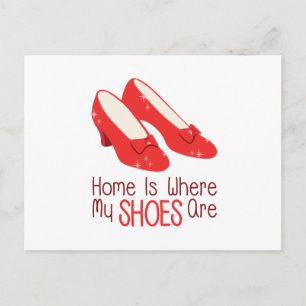 Wo meine Schuhe sind Postkarte