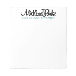 Wo Mitte des Jahrhunderts modernes Notepad trifft Notizblock