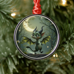 Wo Mondstrahlen tanzen, erwacht kleine Schelmerei. Ornament Aus Metall