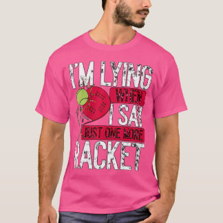 Wo Padel Game Padel Player noch ein Racket Raquet T-Shirt