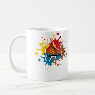 Wo Roller Skating Mädchen Skates 80er Kaffeetasse