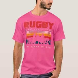 Wo-Rugby-Player und herunterfahren oder Touchdown T-Shirt