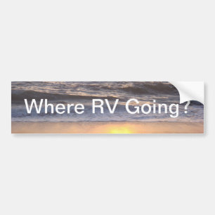 Wo RV Gehen? Autoaufkleber