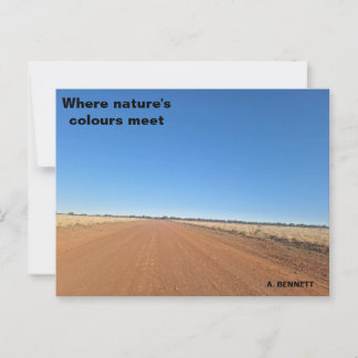 Wo sich die Farbe der Natur trifft Postkarte