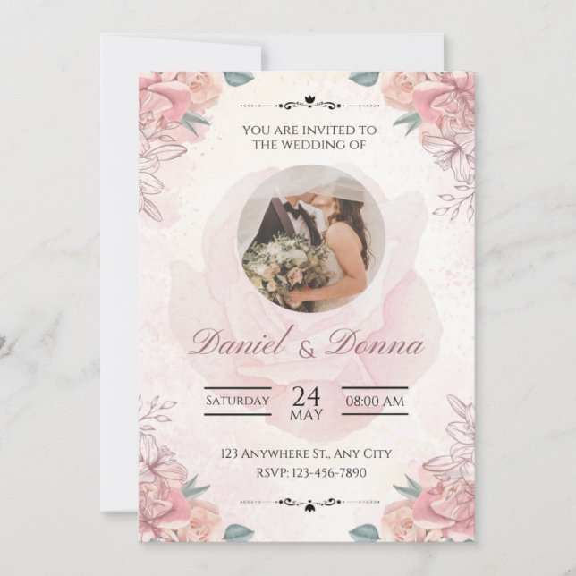 Wo sich Liebe für immer trifft Einladung (Vorderseite)