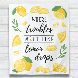 Wo sich Unruhen wie Lemon Drops Sommer ertönen Wandteppich