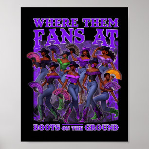 Wo sie an Booten auf den Cowgirls fliegen wir Poster