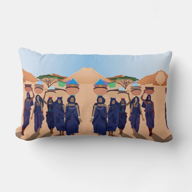 Wo sind die Babys? Lendenkissen (Vorderseite)