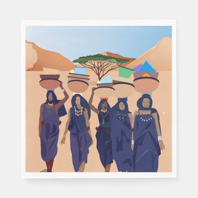 Wo sind die Babys? Serviette (Vorderseite)