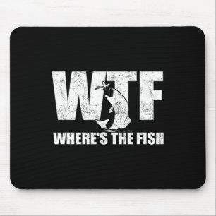 Wo sind die Fisch Mens Funny Fishing Gaben Väter? Mousepad