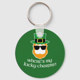 Wo sind meine Glücksbringer? St Patrick Day Leprec Schlüsselanhänger