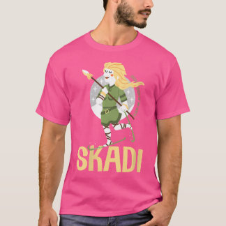 Wo Skadi Norse Giantess Goddess of Snow Winter Hun T-Shirt