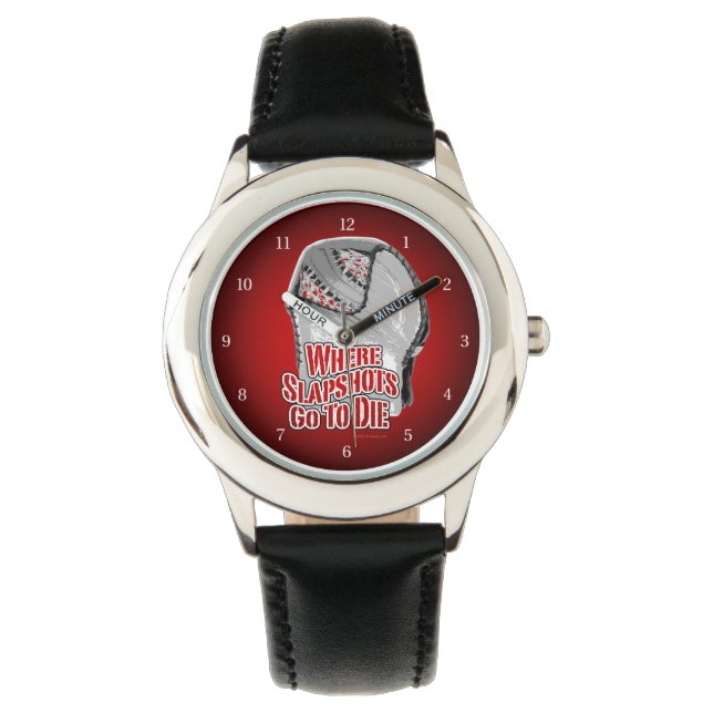 Wo Slapshots ins Die werden (Hockey) Armbanduhr (Vorderseite)